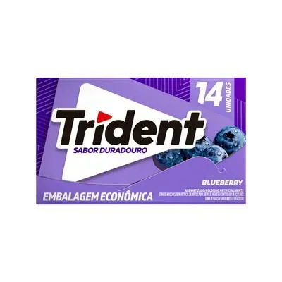 CHICLETE TRIDENT 25,2G BLUEBERRY 14UN