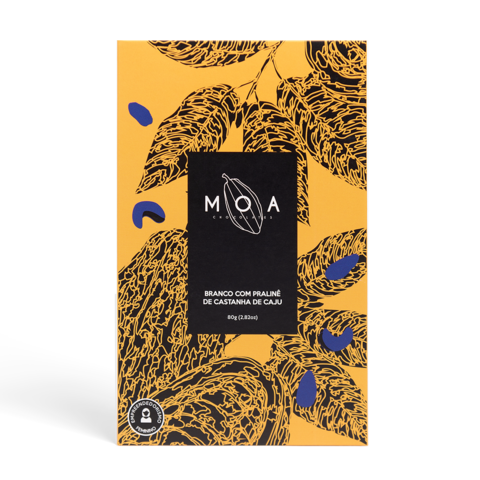 CHOCOLATE MOA 80G BRANCO CASTANHA DE CAJU