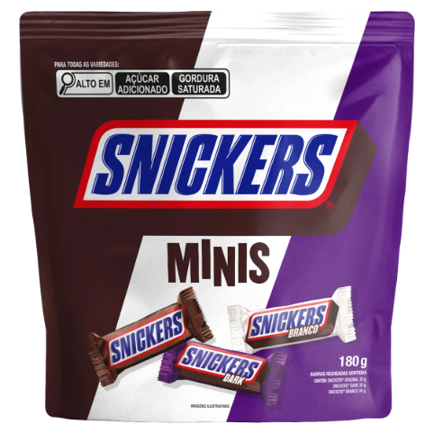 CHOCOLATE SNICKERS MINI VARIEDADES 180G