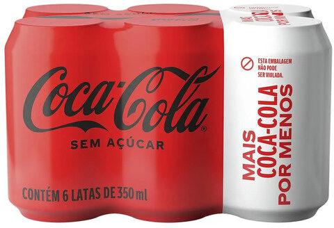 COCA COLA LT 6X350ML ZERO SIX PACK