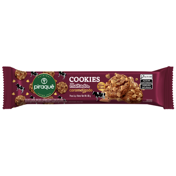COOKIES PIRAQUE 80G CARAMELIZADO