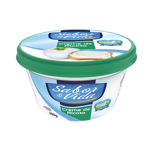 CREME RICOTA SABOR E VIDA200G