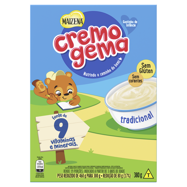 CREMOGEMA MAIZENA 380G TRADICIONAL