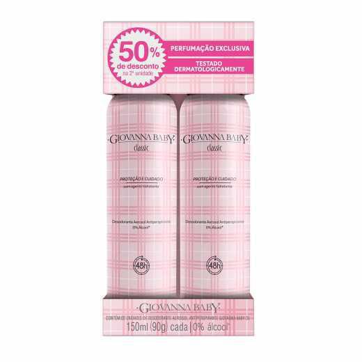 DESOD AERO GIOVANNA BABY CLASSIC 2X150ML 30%DESC