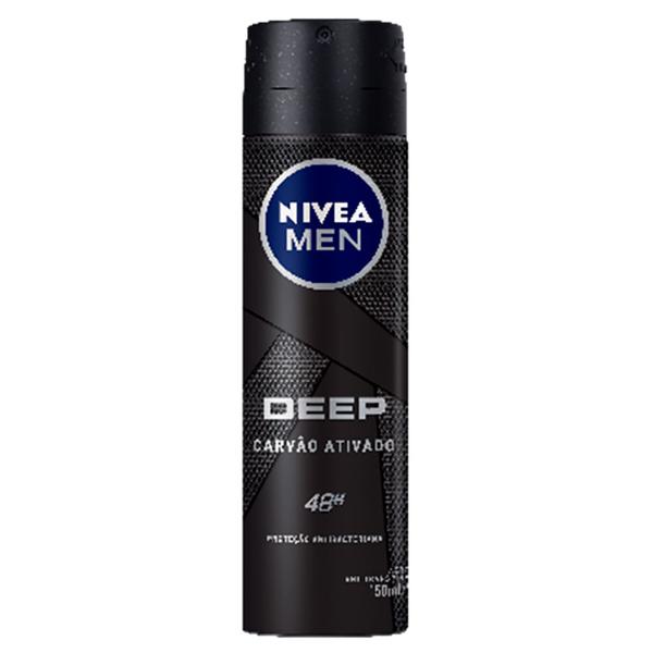 DESOD AERO NIVEA MEN DEEP 150ML CARVAO ATIVADO