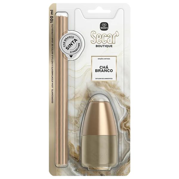 DIFUSOR DE AROMAS SECAR 100ML CHA BRANCO