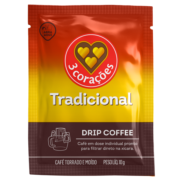 DRIP COFFEE 3CORAÇOES SCH 10G TRADICIONAL