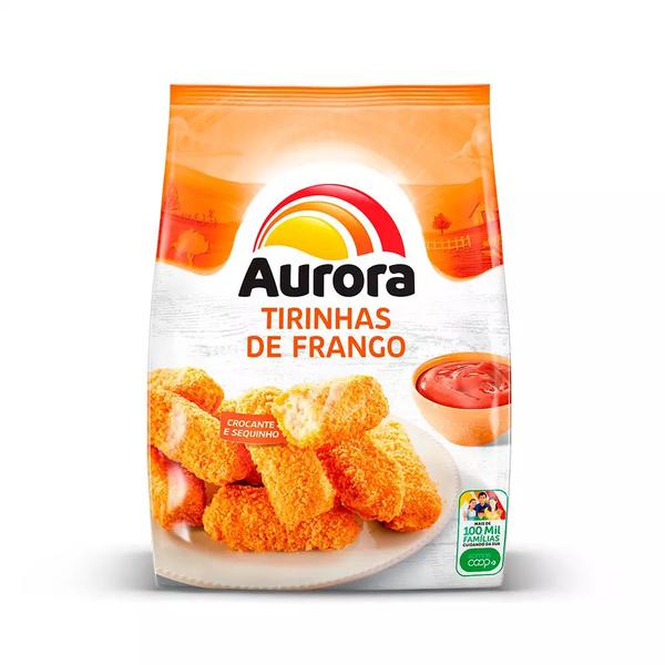 EMPANADO AURORA 900G TIRINHAS FRANGO