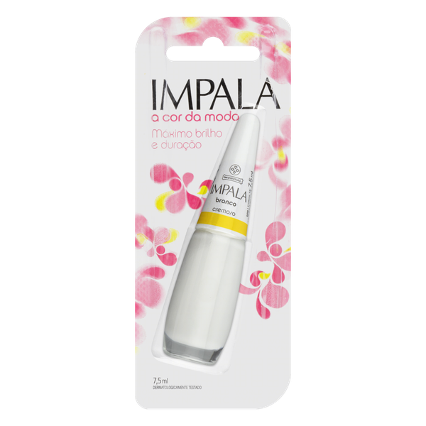 ESMALTE IMPALA CREMOSO 7,5ML BRANCO