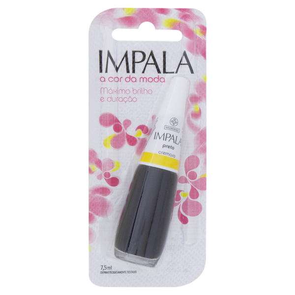 ESMALTE IMPALA CREMOSO 7,5ML PRETO