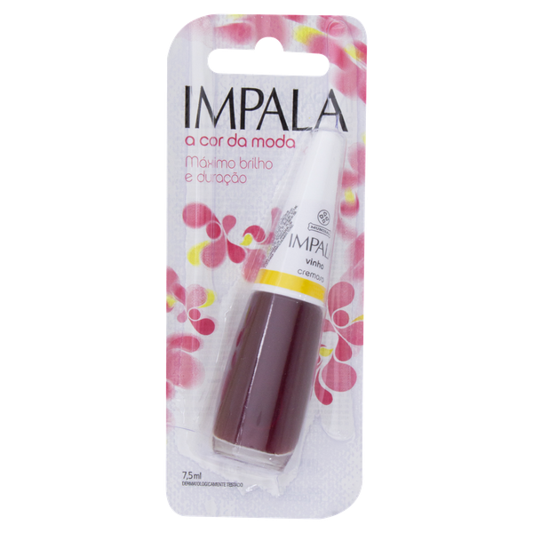 ESMALTE IMPALA CREMOSO 7,5ML VINHO