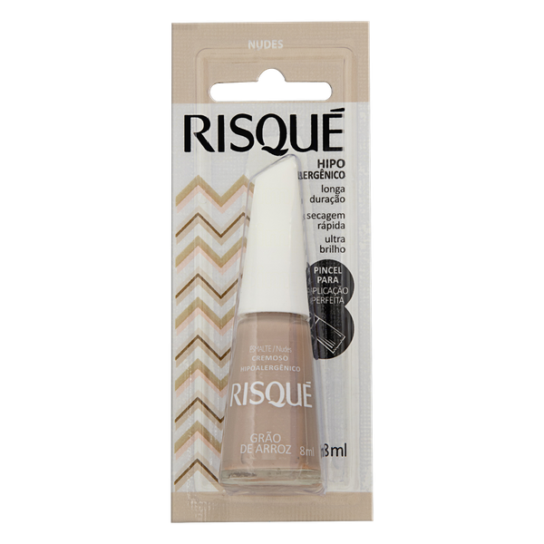 ESMALTE RISQUE 8ML CREM GR. ARROZ