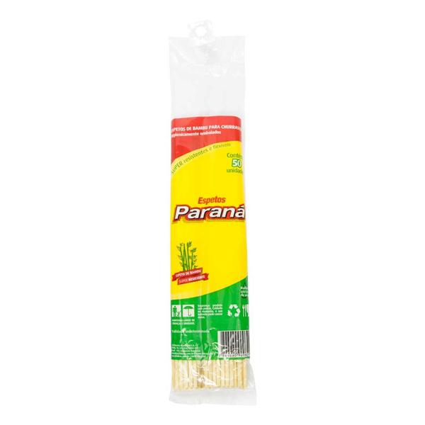ESPETO BAMBU PARANA 50UN 25CM