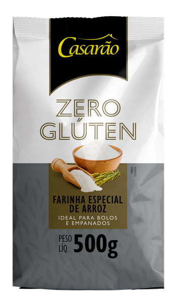 FARINHA DE ARROZ CASARAO 500G ZERO GLUTEN