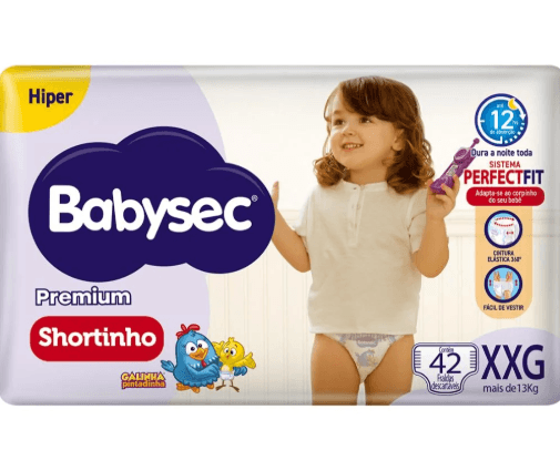 FRALDA BABYSEC PREM. SHORT HIPER XX G C/42
