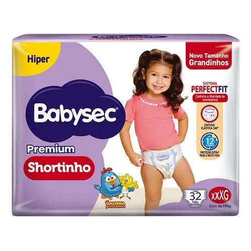 FRALDA BABYSEC PREM. SHORT HIPER XXXG C/32