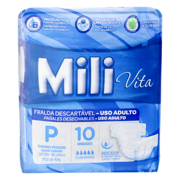FRALDA DESC MILI VITA ADULTO P 10UN
