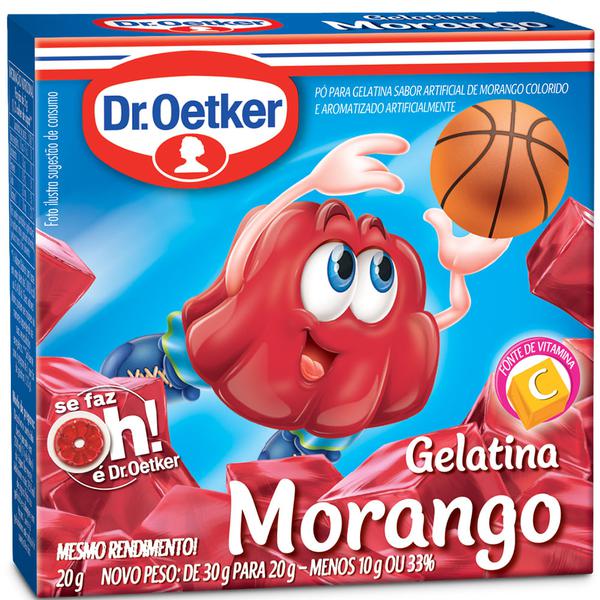 GELATINA OETKER 20G MORANGO