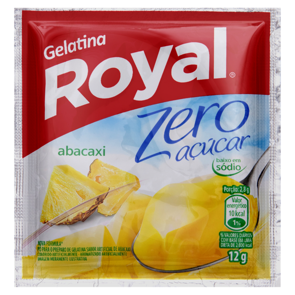GELATINA ROYAL ZERO 12G ABACAXI