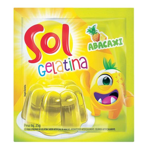 GELATINA SOL 25G ABACAXI