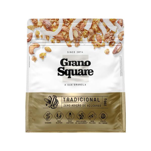 GRANOLA GRANO SQUARE TRAD ZERO 200G