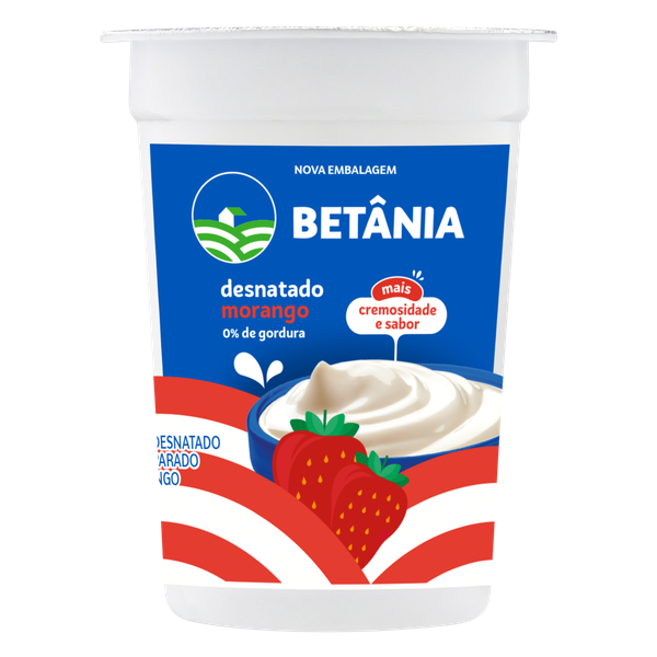IOGURTE BETANIA CP 170G DESNATADO MORANGO