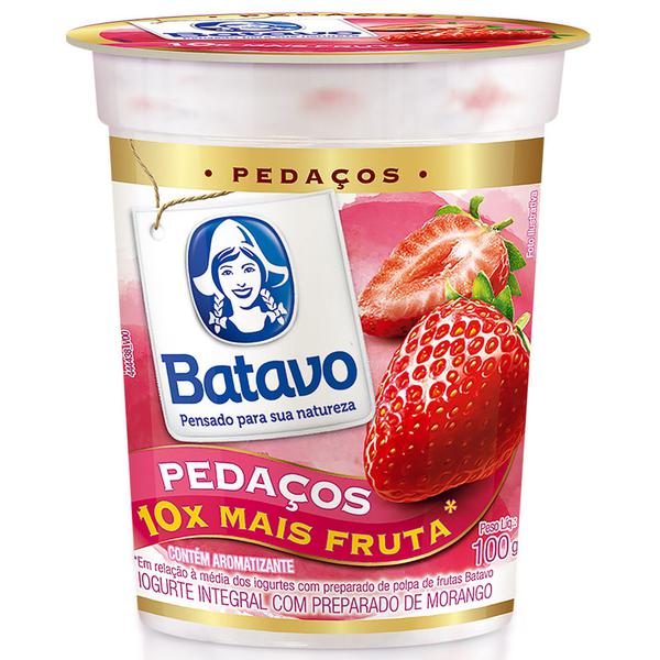 IOGURTE PEDACOS BATAVO 100G MORANGO