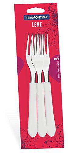 KIT GARFOS TRAMONTINA 3PCS LEME BCO