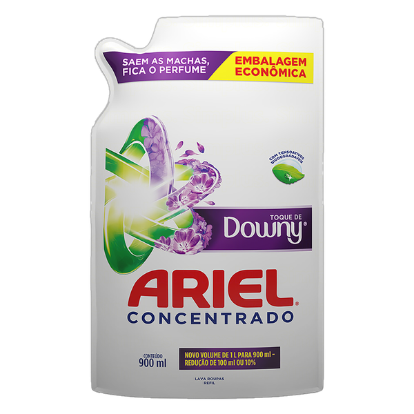 LAVA ROUPAS ARIEL SCH 900ML TOQUE DOWNY