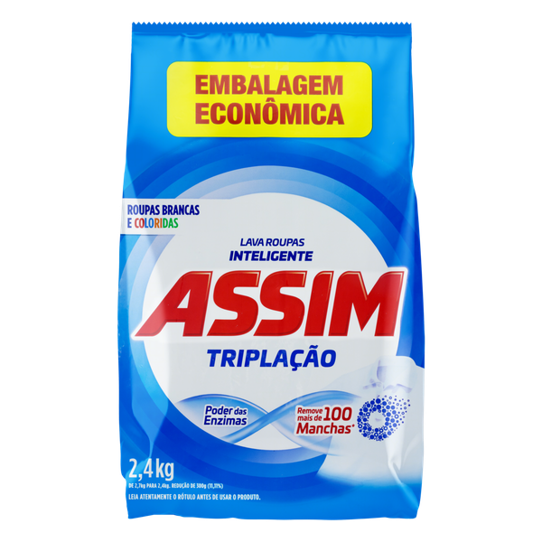 LAVA ROUPAS PO ASSIM SCH 2,4KG TRIPLA ACAO