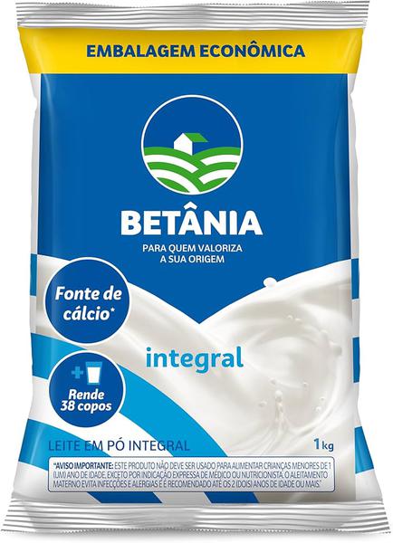 LEITE PO BETANIA SCH 1KG INTEGRAL EMB. ECONOMICA