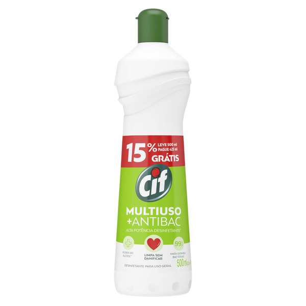 LIMP CIF MULTIUSO 500ML +ANTIBAC 15%GTS