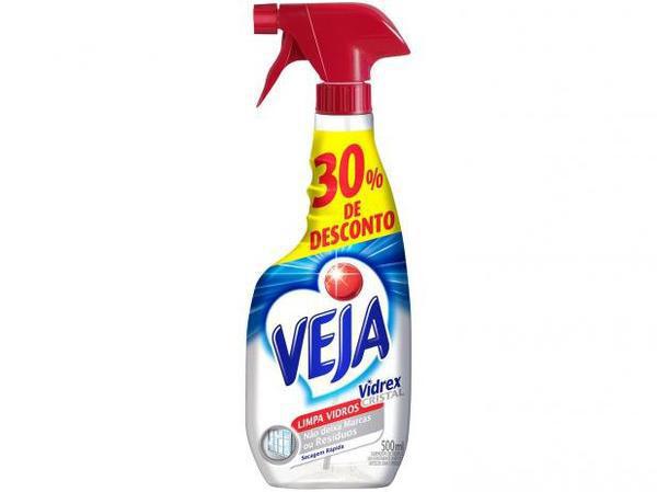 LIMPA VIDROS VEJA VIDREX 500ML PULVERIZADOR