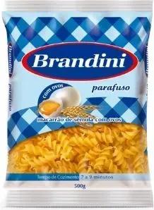 MACARRAO BRANDINI 500G PARAFUSO C OVOS