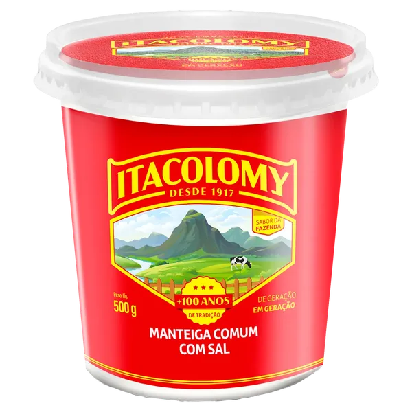 MANTEIGA ITACOLOMY POTE 500G C/ SAL