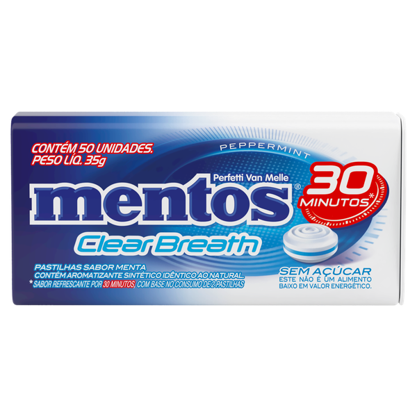 MENTOS CLEAR BREATH 35G PEPPERMINT 30MNTS