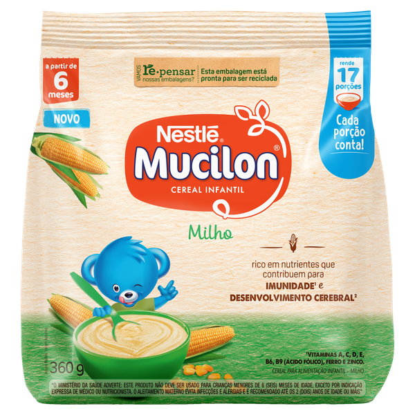 MINGAU NESTLE MUCILON SCH 360G MILHO