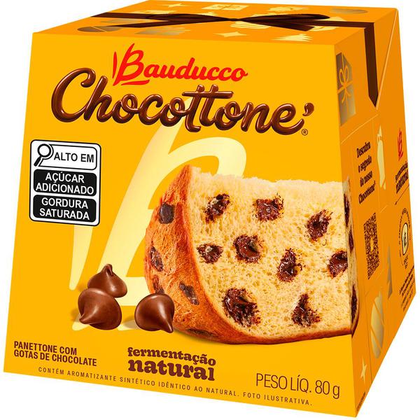 MINI CHOCOTTONE BAUDUCCO 80G GOTAS CHOC