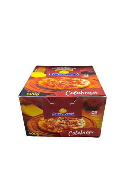MINI PIZZA DELICIA MINEIRA 400G CALABRESA 5UN