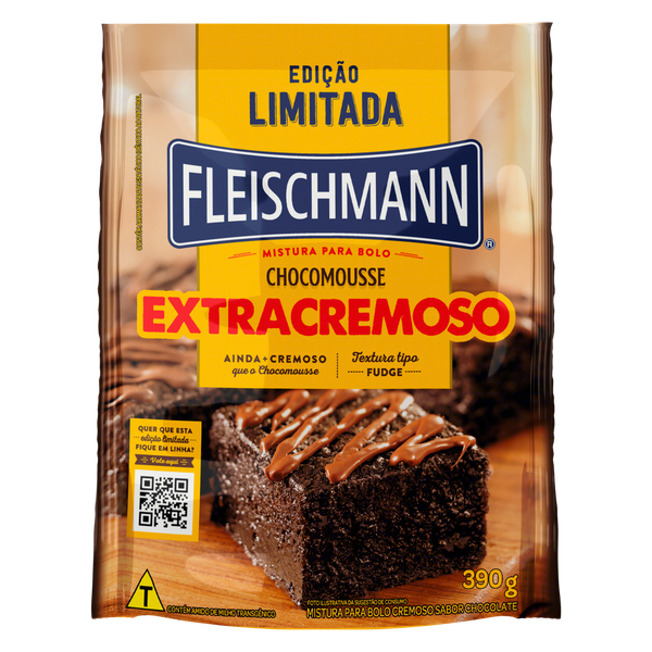 MISTURA BOLO FLEISCHMANN 390G CHOCOMOUSSE