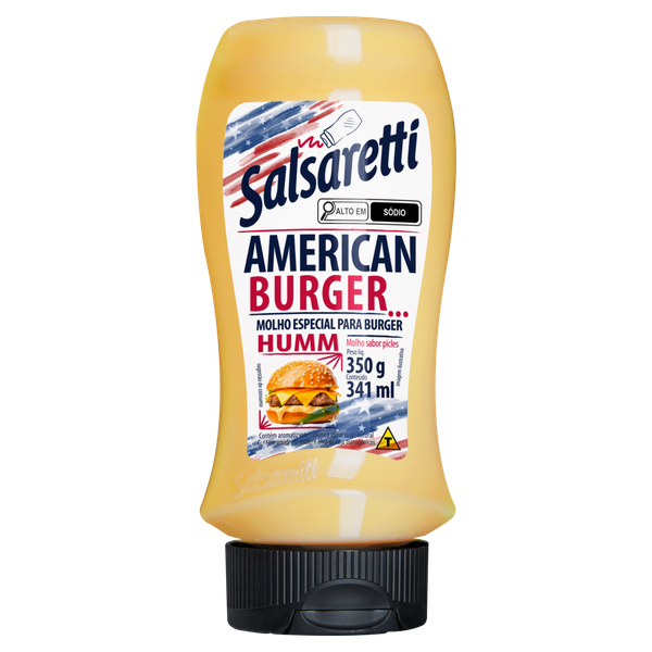 MOLHO AMERICAN BURGER SALSARETTI 350G PICLES