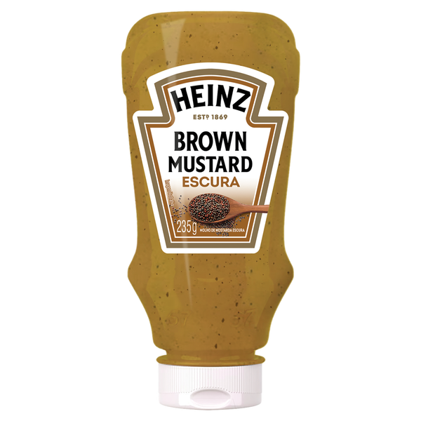 MOSTARDA ESCURA HEINZ PET 235G
