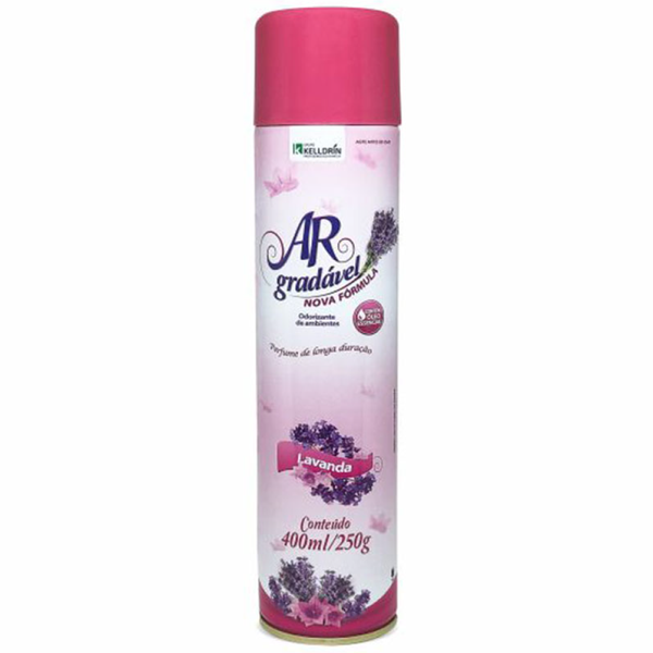 ODORIZADOR AR GRADAVEL 400ML LAVANDA