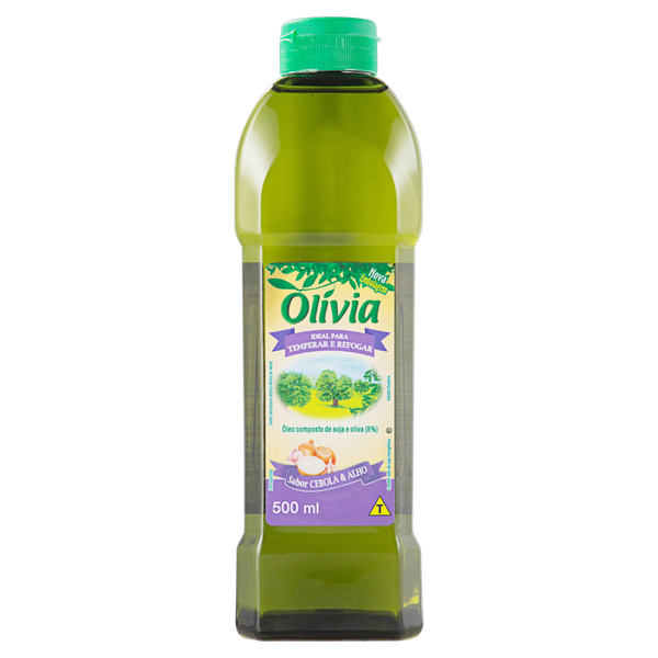 OLEO COMPOSTO OLIVIA PET 500ML CEBOLA & ALHO