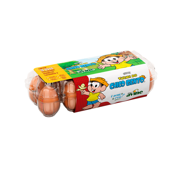 OVOS AVINE T.CHICO BENTO 10UN GRD VERM