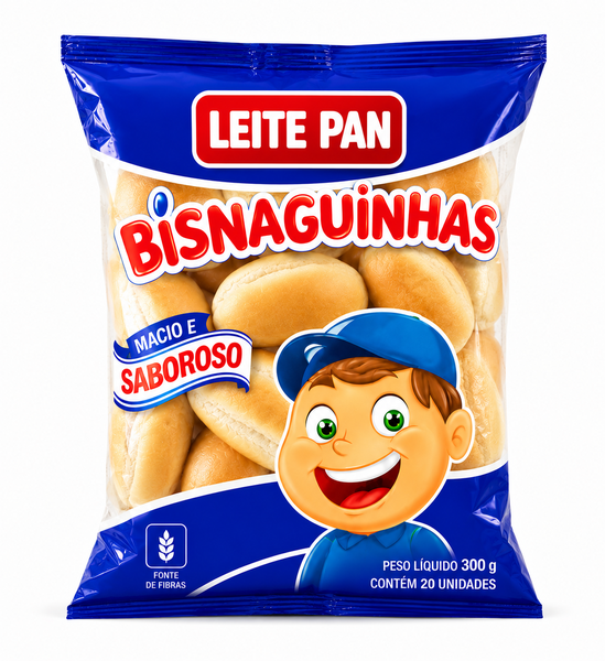 PAO BISNAGUINHA LEITE PAN 300G