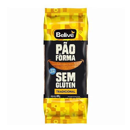 PAO FORMA S/ GLUTEN BELIVE 400G TRADICIONAL