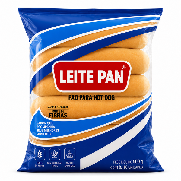 PAO HOT DOG LEITE PAN 400G
