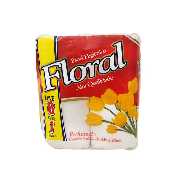 PAPEL HIG FLORAL 8X30M LV8PG7 NEUTRO