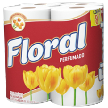 PAPEL HIG FLORAL 8X30M PERFUMADO